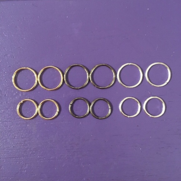 12-Count Faux Piercing Ring Set! - Picture 2 of 8